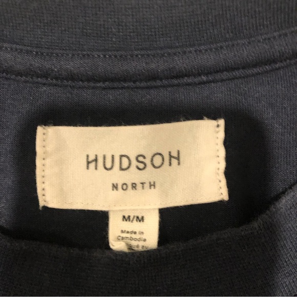 Hudson North Pullover Sweater Mens size Medium Navy Color - Picture 5 of 9